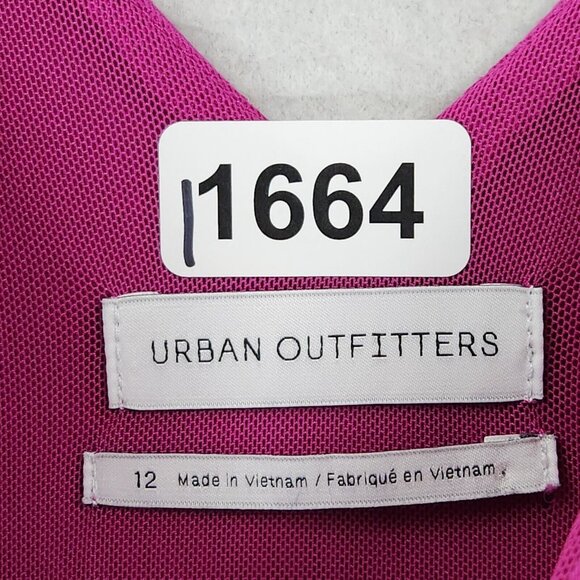 Urban Outfitters Dress Womens 12 Pink A Line Felite Maria Stretch Mini Casual - Picture 8 of 11
